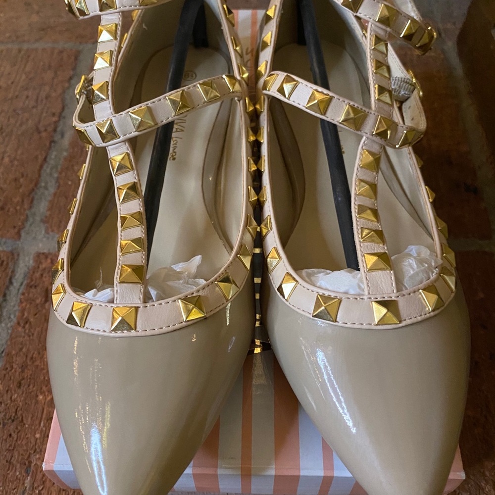 Valentino Rockstud Nude Ballet Flat Dupes